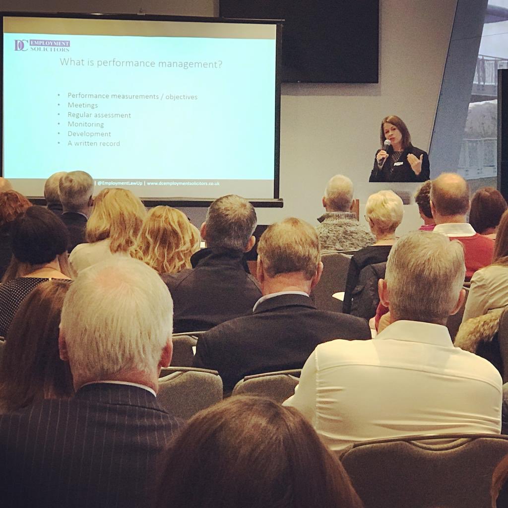 Caroline Oliver speaking at the Ageas Bowl on performance management.