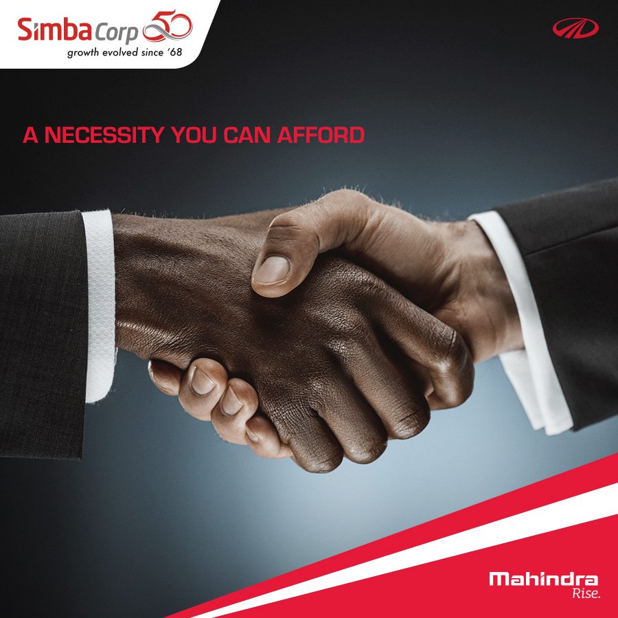 simbacorp_ke's tweet photo. Mahindra and I&amp;M have come together to give you an affordable solution to buying your new Mahindra. Enjoy up to 80% financing! #SimbaAt50 https://t.co/6iiXSXUQM5
