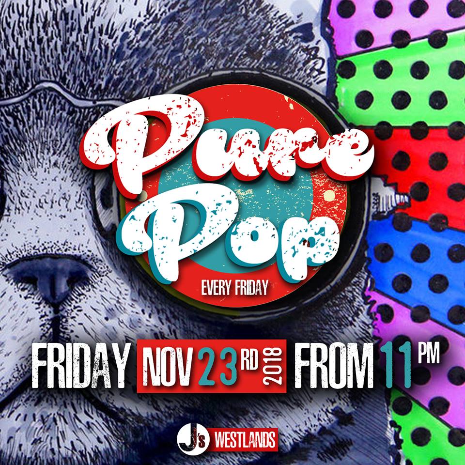 Catch the best of the best TOP-40 music this Friday during our #PurePop sessions with our legendary Resident DJs at J's from 11pm.