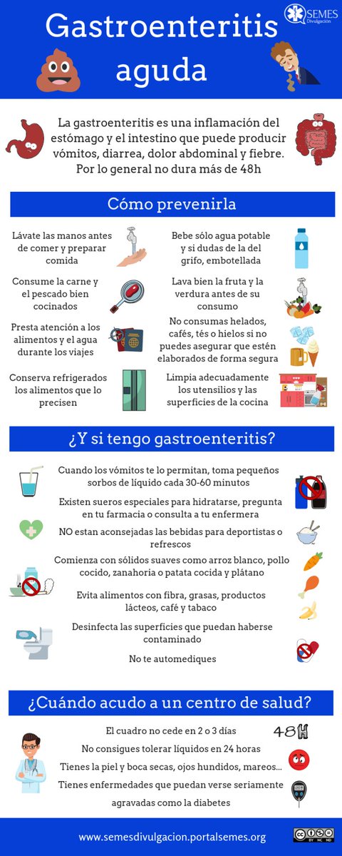 🔵CONSEJOS DE #DivulgaSEMES ante una #gastroenteritis, cómo prevenirla, cuáles son sus síntomas y qué hacer
▶️semesdivulgacion.portalsemes.org/gastroenteriti…