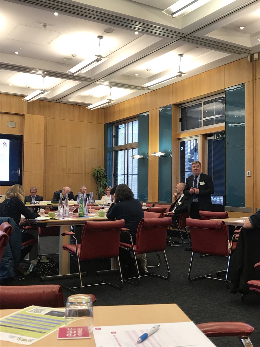 BOHSworld's tweet photo. Martin Belcher from @H_S_E getting in the thick of things at our #BreatheFreely workshop with @EEF_Insights and @EU_OSHA. “Does the chap who dies of lung cancer after a career in welding make the front page? No. An estimated 150 die each year from work-related cancer.” He said. https://t.co/ed0Ux3dRKj
