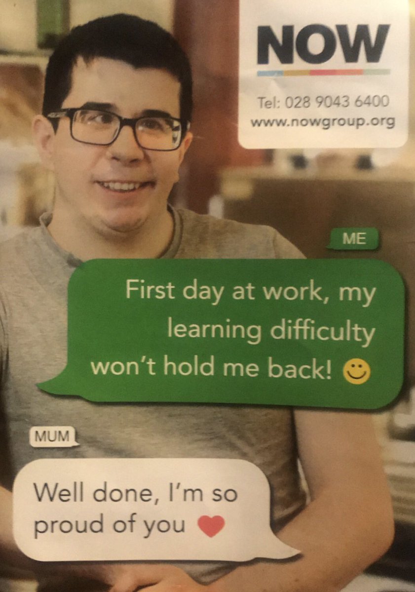 My colleague <a href="/Holly_Nowgroup/">Holly_Nowgroup</a> and myself <a href="/mcnulty_robyn/">Robyn_Now</a> will be in the lovely Ballymena Library from 12-4 to chat about NOW group services. If you know anyone who would benefit from this service call in for a chat. <a href="/NOW_Group/">NOW Group</a> <a href="/LibrariesNI/">Libraries NI</a>. #Ballymena  #SupportedEmployment