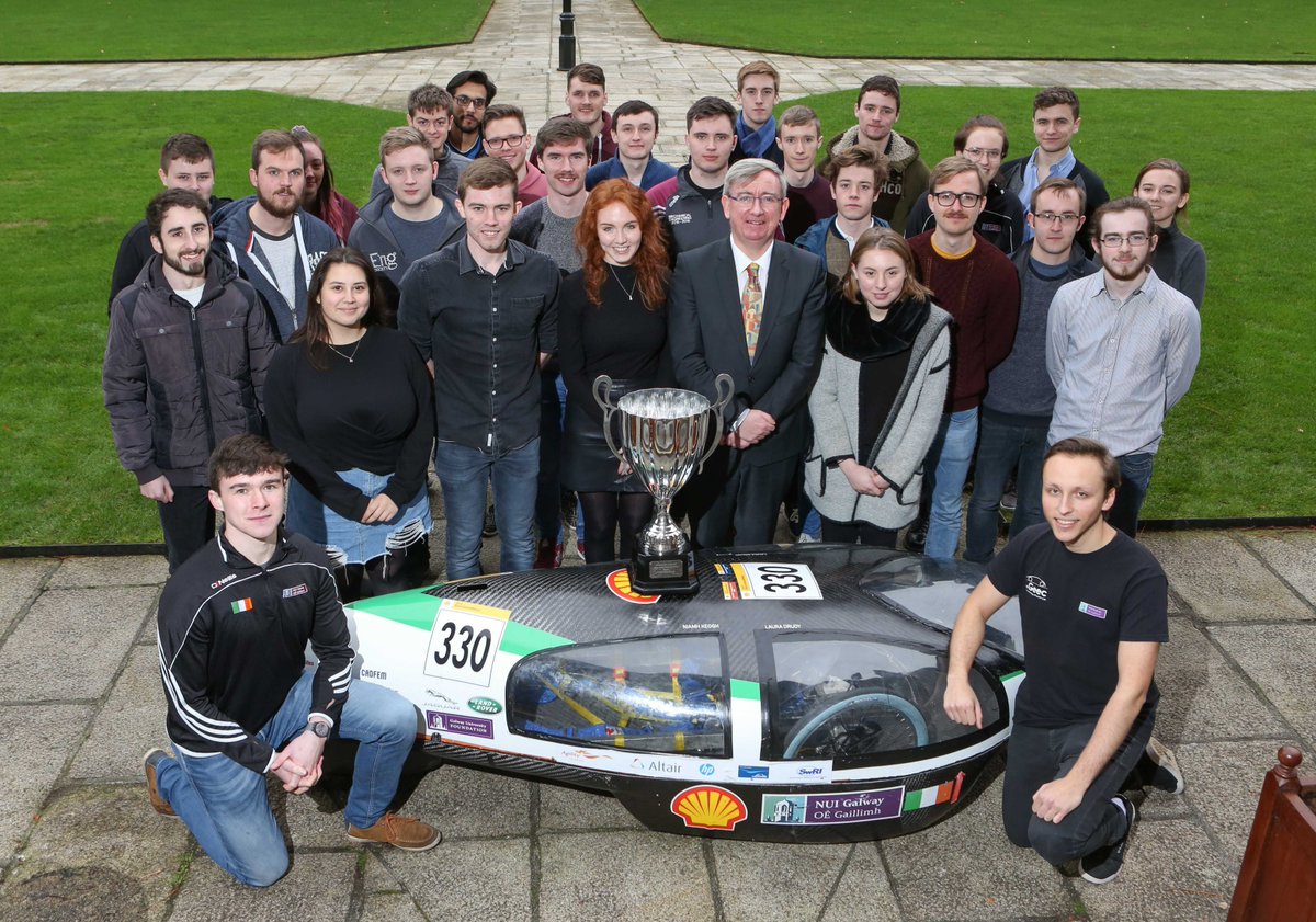 TheGeec's tweet photo. This week we took some time to celebrate the Geec's #shellecomarathon Technical Innovation Award - and look back on the first 5 years - with friends, supporters and partners. @nuigalway president Ciarán Ó hÓgartaigh joined us for the occasion. Thank you all! https://t.co/vzDsi70AIh