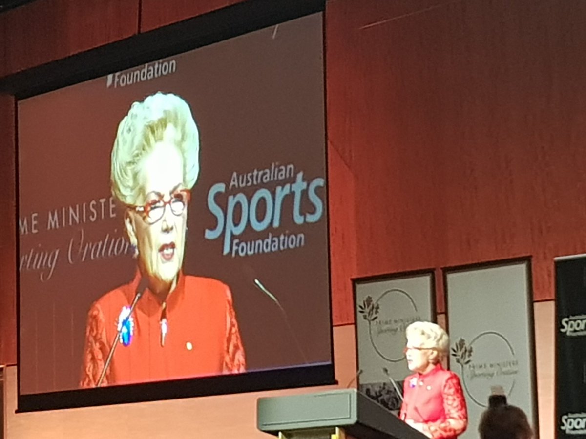 CarrieMBKeller's tweet photo. Leading the charge for supporting grassroots sports. Challenging all guests to get behind supporting Australian Sports Foundation. Our children our are future. @SusanAlberti1 #PMSO https://t.co/BtKWhIGojv
