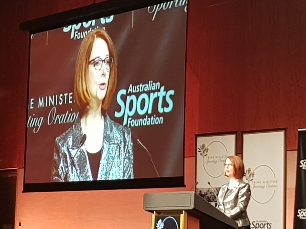 CarrieMBKeller's tweet photo. Leading the charge for supporting grassroots sports. Challenging all guests to get behind supporting Australian Sports Foundation. Our children our are future. @SusanAlberti1 #PMSO https://t.co/BtKWhIGojv