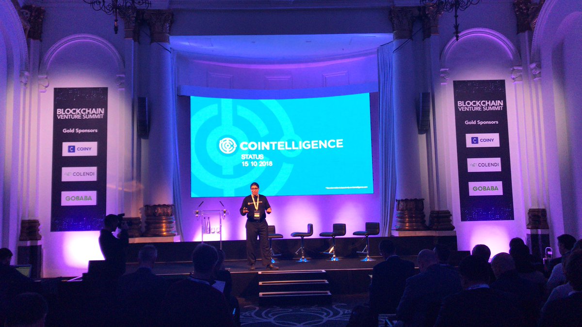 BVentureSummit's tweet photo. #bvs18 stage now: On Yavin, Cointelligence (@on_yavin)! He is talking about Due Diligence for ICOs and STOs #blockchain #cryptocurrency #crypto https://t.co/dehfN7tPee