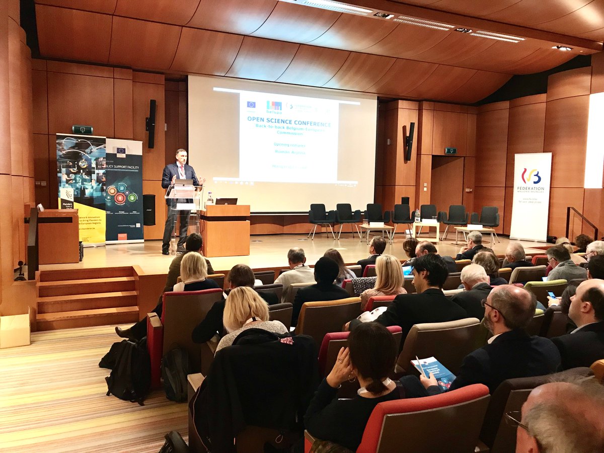 The joint #Belgium-<a href="/EU_Commission/">European Commission</a> conference on #OpenScience is discussing skills, incentives &amp; rewards – and lessons learned from #H2020PSF exercise with the involvement of 13 countries
#FédérationWB

➡️europa.eu/!bj48Xg