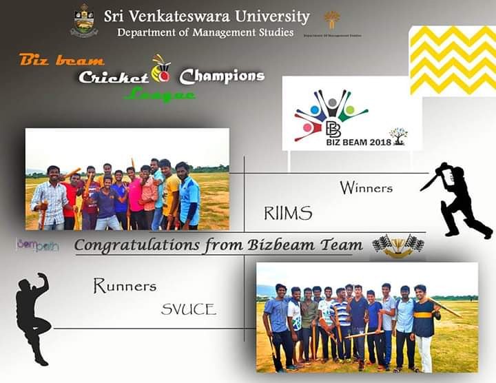 bizbeam2k18's tweet photo. And the Champions are here :
Winners : RIIMS
Runners : SVUCE
Team Biz beam extends a hearty Congratulations
#bizbeam2k18 #svu #dms #mba #pgdm
#managementbuddies
#futureentrepreneurs #business_events https://t.co/8ZURk7P58A