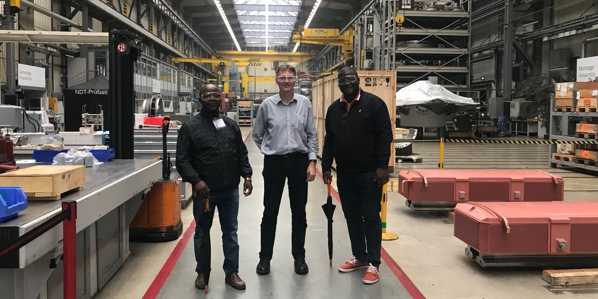 Voith_Hydro's tweet photo. Last week, two customers from #CahoraBassa, Mozambique, visited #Voith in Heidenheim for โMechanical Generator Maintenance Trainingโ. We were happy to share our knowledge in order to solve current issues in their #hydropower plant. #HydroSchool #HyService #PartOfYourBusiness https://t.co/SmGb6m7ZJ1