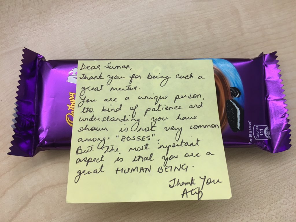 Sing_Suman's tweet photo. What a brilliant start of the day @KPMGIndia received this #appreciationnote from my team #appreciationweekatKPMGIndia https://t.co/nUB5B20Z2s