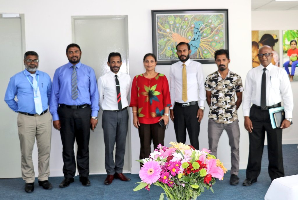 Ministry of Education (@moedumv) on Twitter photo Minister Dr Aishath Ali meets with MP Mohamed Abdulla and Ha.Ihavandhoo Council members to discuss ways to improve educational facilities and infrastructure in the island.
<a href="/aisthly/">Aishath Ali</a> Minister Dr Aishath Ali meets with MP Mohamed Abdulla and Ha.Ihavandhoo Council members to discuss ways to improve educational facilities and infrastructure in the island.
<a href="/aisthly/">Aishath Ali</a>