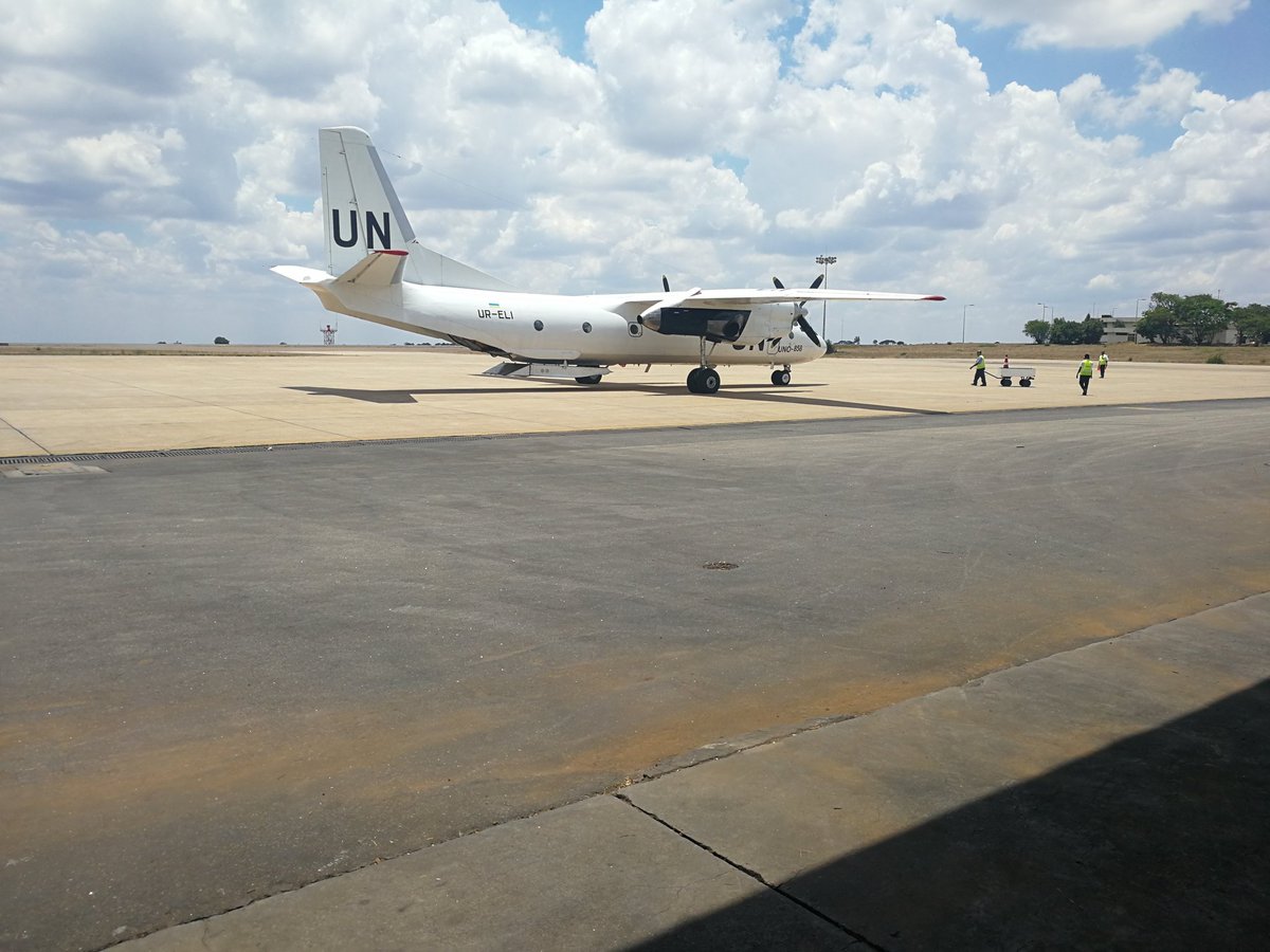 UN plane carrying remains of six MDF soldiers touches down at KIA @bnltimes