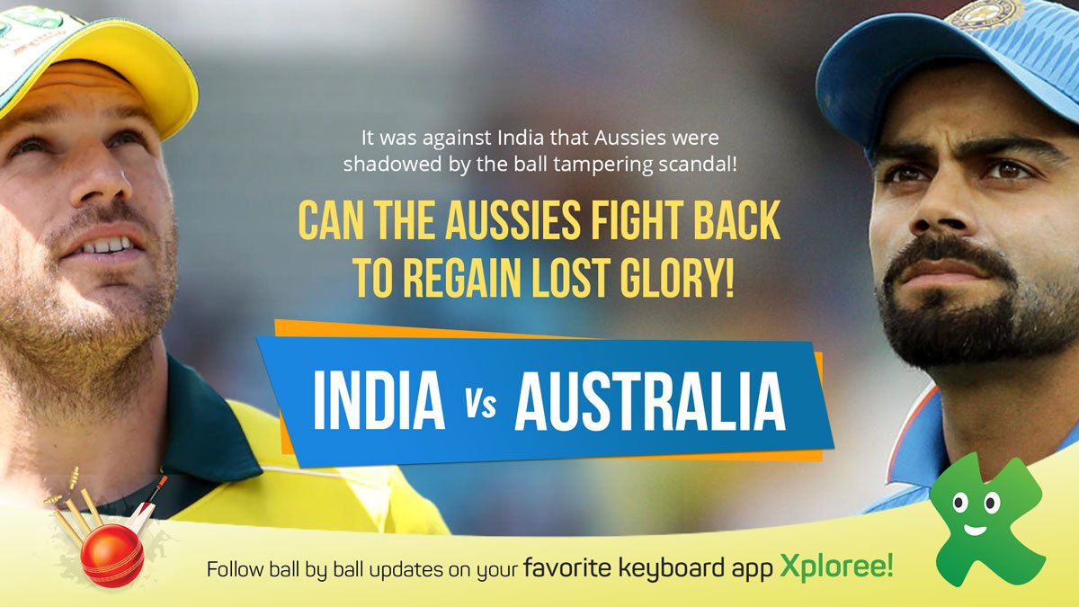 XploreeKeyboard's tweet photo. Can India beat the formidable #Aussies on home turf? #smith #warner #viratkohli #indvsaus #1stAIKeyboard #AusvInd
Download here: https://t.co/8KsQRBjMQm https://t.co/4e9WEELYat
