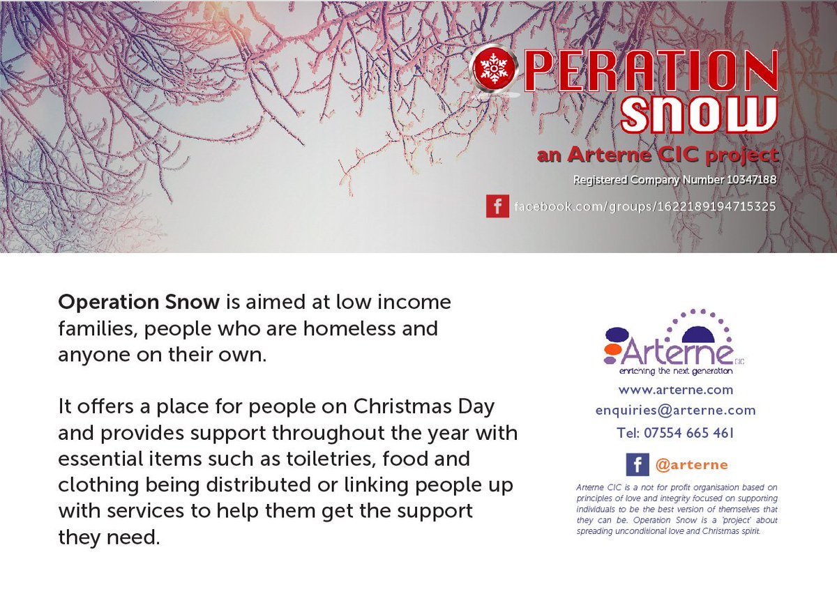ArterneCIC's tweet photo. @ArterneCIC spreading unconditional love and Christmas Spirit. #arterne #operationsnow #community #notjustforchristmas #love https://t.co/hgr4lxx6rP
