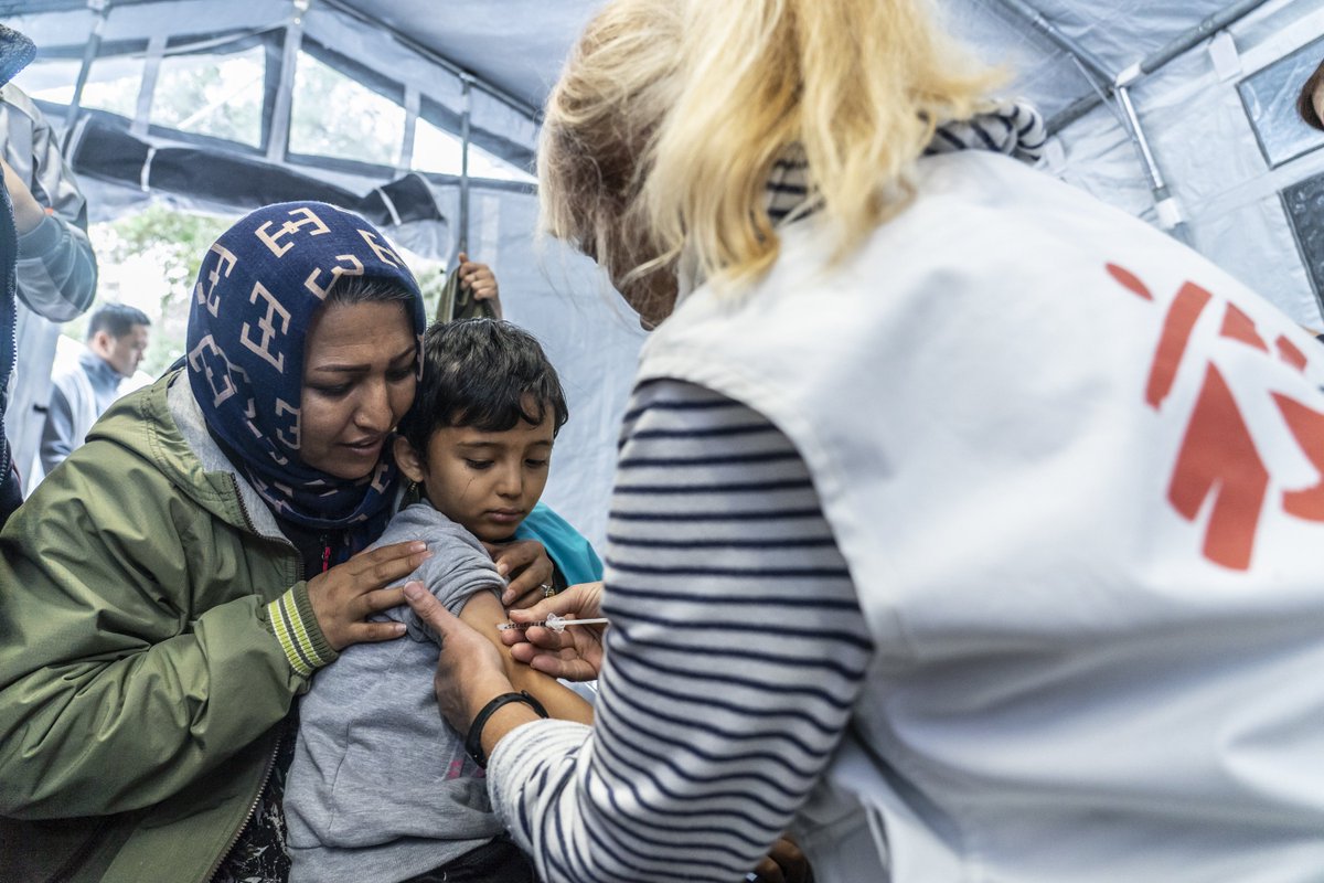 MSF Sea (@msf_sea) on Twitter photo Today <a href="/MSF/">MSF International</a> teams are vaccinating over 2000 refugee children living in #Moria #Lesvos against the most common children diseases. These children have been trapped in this camp for months. They deserve to be protected, it's every child's right. Today <a href="/MSF/">MSF International</a> teams are vaccinating over 2000 refugee children living in #Moria #Lesvos against the most common children diseases. These children have been trapped in this camp for months. They deserve to be protected, it's every child's right.