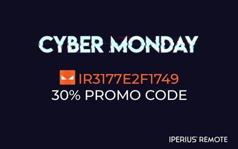 IperiusBackup's tweet photo. ๐ข The first promo code is out! ๐ข IR3177E2F1749
30% off on all Remote licenses*
SHOP NOW --> https://t.co/mRNL7qI5n0
#CyberModay #BlackFriday #NewDeals ##Deals #Iperius #IperiusRemote
*minimum spend required https://t.co/0jTBm6rFBN