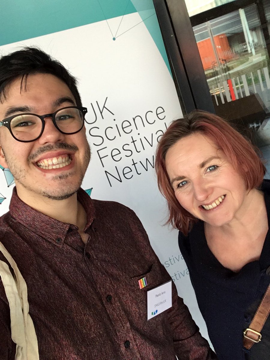 The team is in Swansea for #UKSFN18 at the Waterfront Museum! Looking forward to a day packed of sessions 🤩🚀🌌