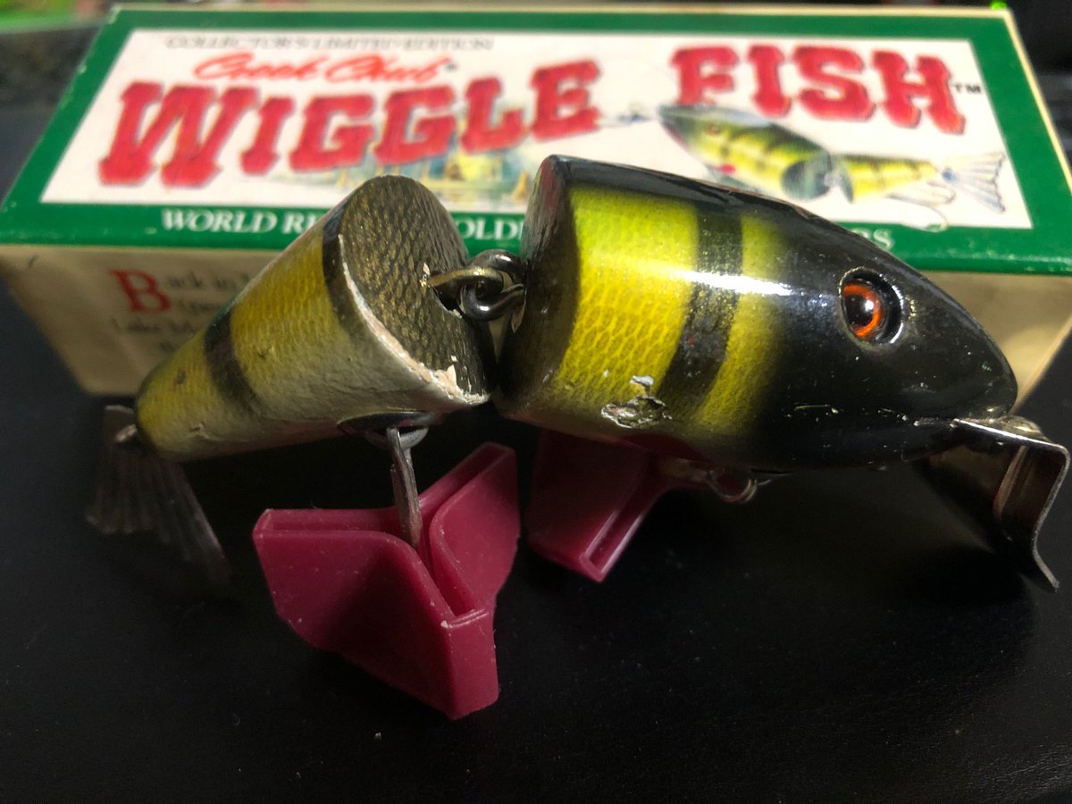 RoadGames's tweet photo. 落札したウイグルフィッシュ・実釣用到着🐟
#creekchub #wigglefish #bassfishing #lure https://t.co/FmnWxsNIQU
