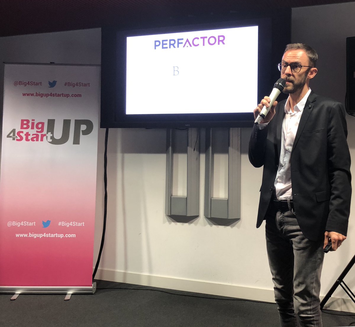 Big4Start's tweet photo. CE MATIN ‼️Pitch de @perfactor à @euratechnologie @FrenchTechLille devant @plaineimages @laTechAmienoise @LLVallee @serrenumerique @GroupeLaPoste @suezFR @GRDF @startinpost @ConnectGares @BouyguesBat_NE @CreditMutuel_NE @Groupe_BVA https://t.co/KV5QskhAHX