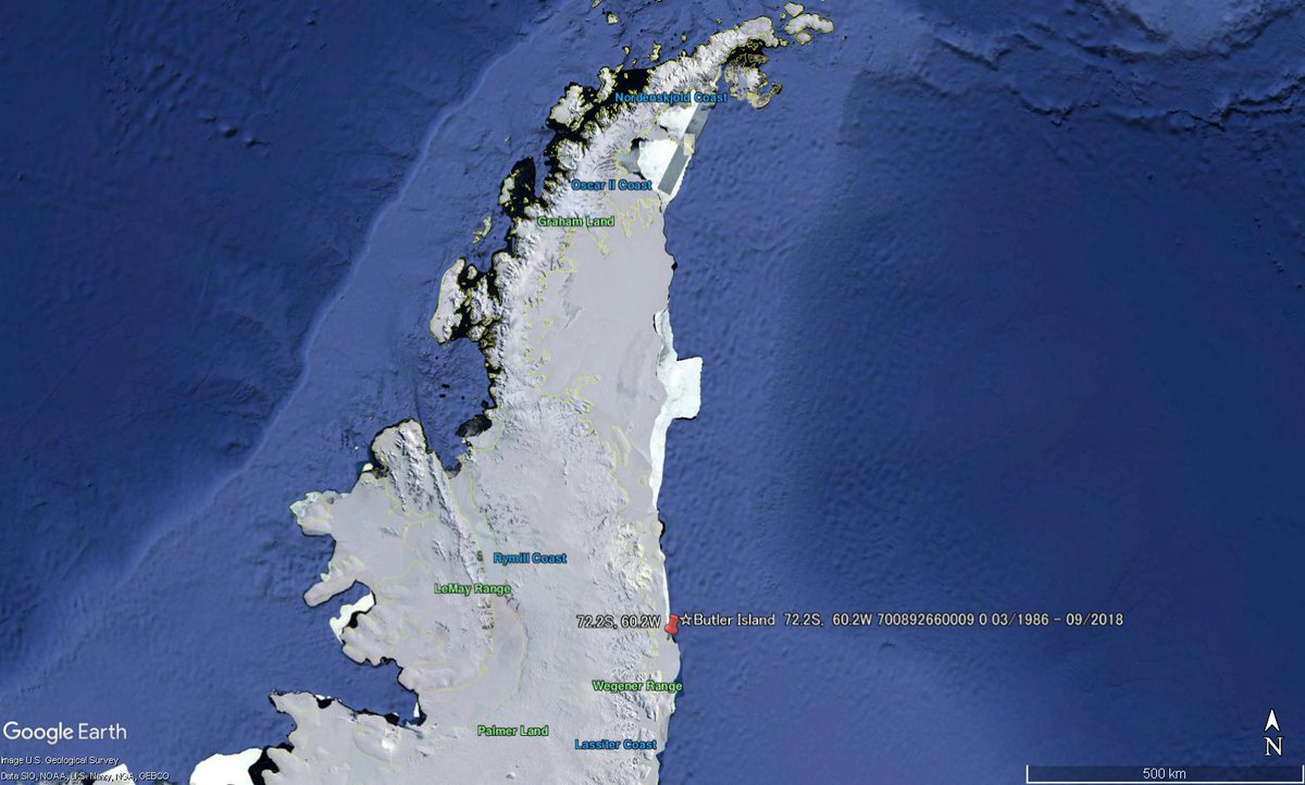 In Butler Island, #Antarctica, a little bit of cooling trend from 1986 to 2018 for October, according to the data from NASA website. The mean monthly temperature for October, 2018 was -16 ℃. data.giss.nasa.gov/cgi-bin/gistem… web.archive.org/web/2018112108… ~ #地球温暖化? #温暖化? #気候変動