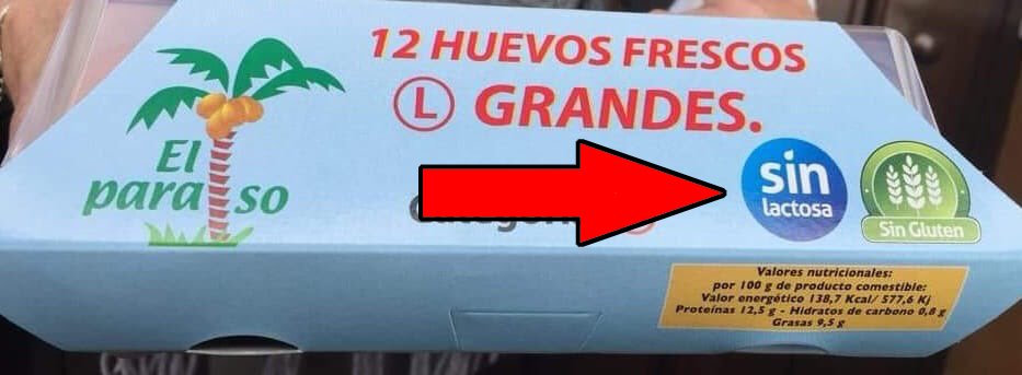 Aquí no mienten. Huevos grandes. Grandísimos, diría yo. 
#singluten #sinlactosa
Mejor lee -> gominolasdepetroleo.com/2018/11/sin-gl…