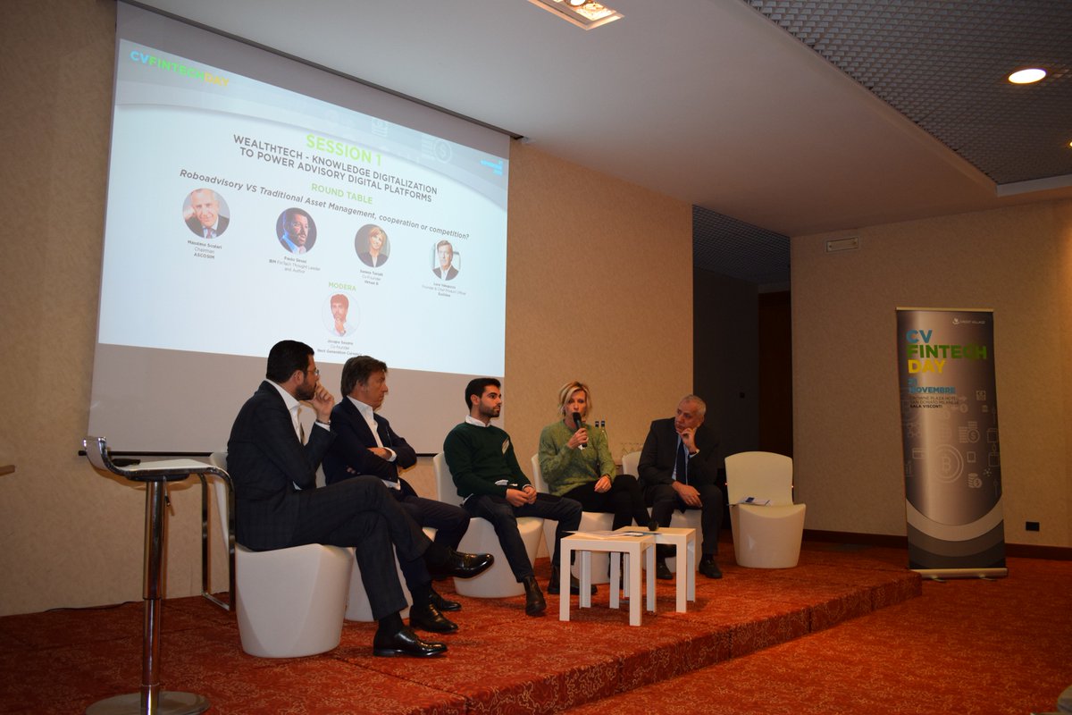 CreditVillageCV's tweet photo. #CvFinTechDay SESSION 2 ON AIR #InsurTech #Bancassurance #FinTech
Paolo Sironi, Massimo Scolari, Jacopo Sesana, Serena Torielli, Luca Valaguzza. https://t.co/qFUzeKafcl