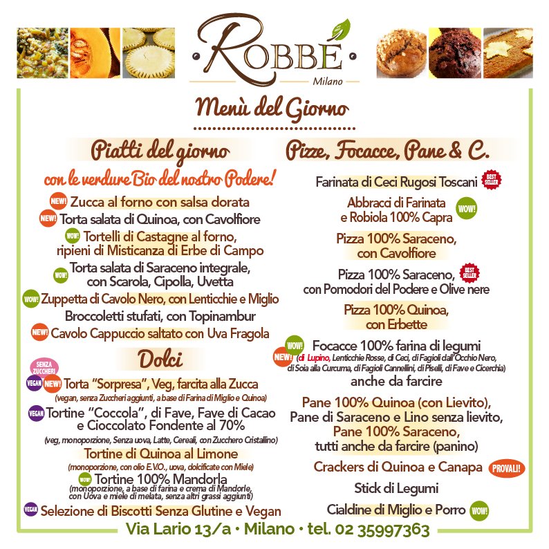 Robbealternativ's tweet photo. Con questo freddo, vien proprio voglia di mangiare qualcosa di caldo e corroborante! Viva quindi le Zuppe e la nostra Zucca al forno! Scopri con cos'altro puoi abbinarla fra i piatti presenti oggi in menù, per il tuo pranzo! #healthytakeawayfood #milano #vialario13a #senzaglutine https://t.co/cMUIrXhqwH
