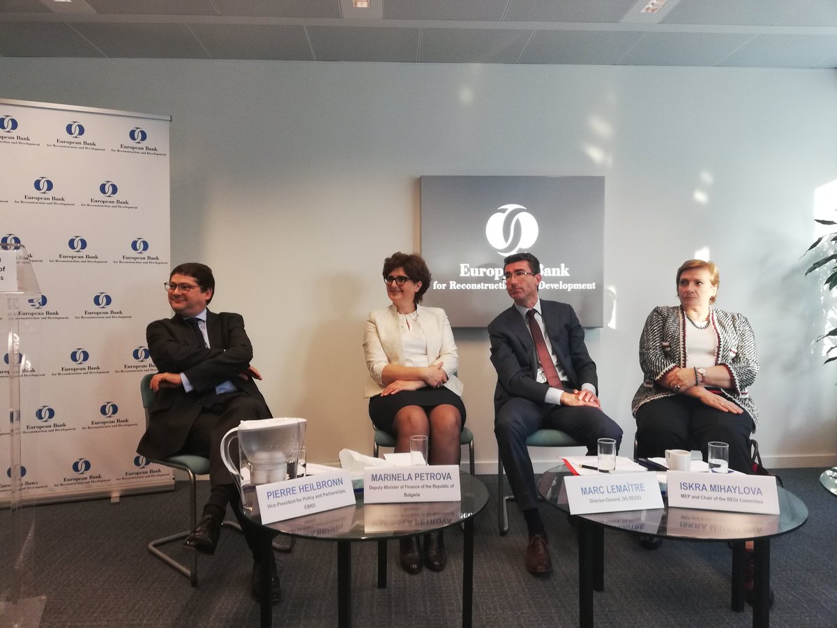 aberemliysky's tweet photo. An interesting discussion today abt 'Delivering #publicgoods through the #EUBudget and #MFF' - example: financial instrument for #water services in #Bulgaria thanks to #CohesionPolicy and excellent cooperation btw public and financial institutions. More: https://t.co/sYCPpEkboQ https://t.co/b9RYVxlAX5