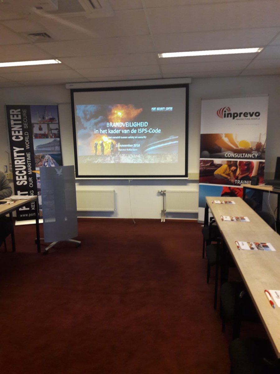 GvMelick's tweet image. #isps oefendag voor de #pfso door @portsec goed van start met bijdragen van Maikel Lenssen @Vr_RR, Kappetijn Safety Specialists en Niels van Vlimmeren en @GIFireE_NL van @Inprevo