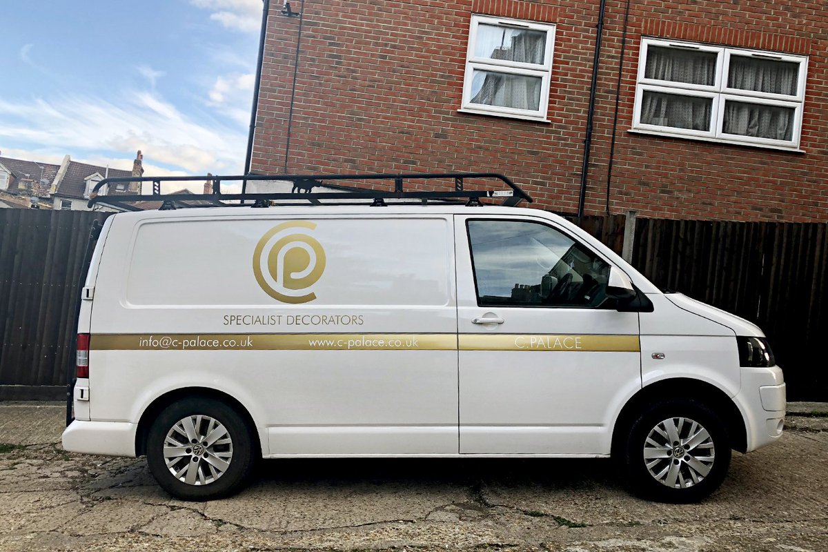 GreenSignUK's tweet photo. Van sign writing for our customer C.Palace LTD https://t.co/bBhtZualyS