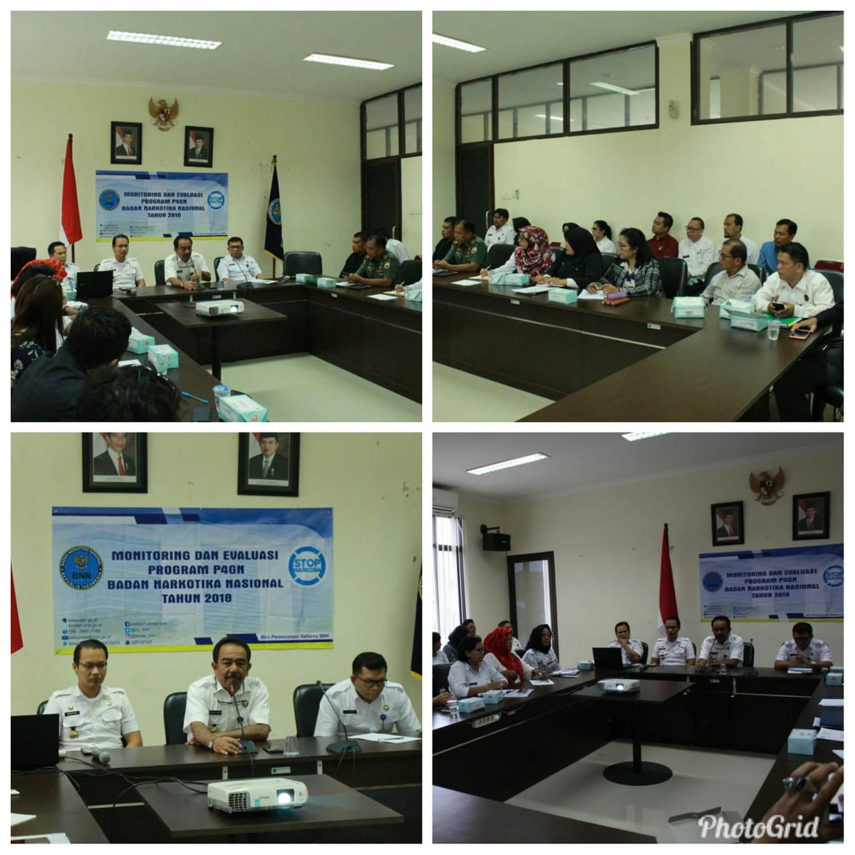 bnnpsumut's tweet photo. Kegiatan Monitoring Dan Evaluasi Program P4GN Badan Narkotika Nasional Tahun 2018 oleh Biro Perencanaan BNN yang diikuti oleh Instansi TNI POLRI dan Sipil serta LRKM dan LSM yang bergerak pada pelaksanaan P4GN dan dibuka langsung oleh Kepala BNNP SUMUT #stopnarkoba https://t.co/hmYTs93iy2