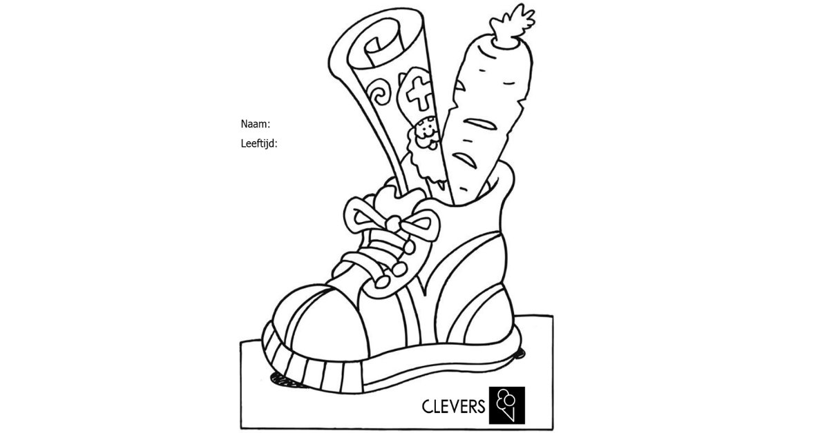 Zet je schoentje bij Clevers! 👟

Download de kleurplaat: goo.gl/mZmFmS

Zet je schoentje met kleurplaat op 30 november en 1 december.

Schoentjes kunnen op zondag 2 december om 17.00 uur worden afgehaald 🎁