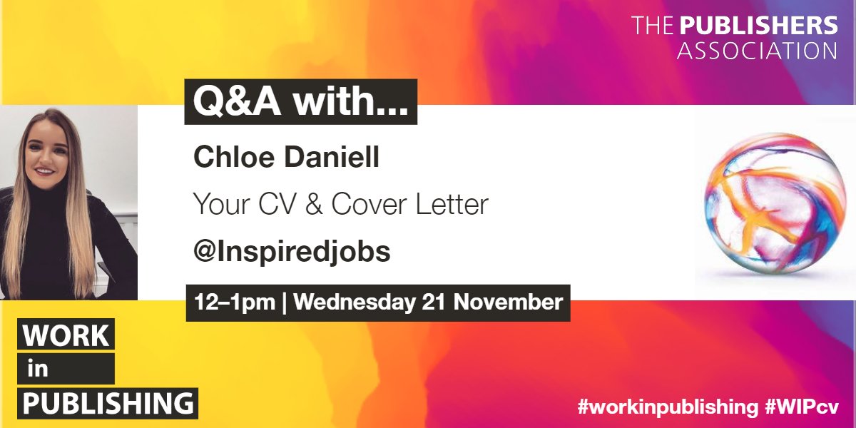 Inspiredjobs's tweet photo. Consultant @chloe_inspired will be online today for #workinpublishing, she will be sharing hints and tips on your CV and cover letter. Follow us here at 12pm for all our top tips. #WIPcv https://t.co/8WxBtyynAM