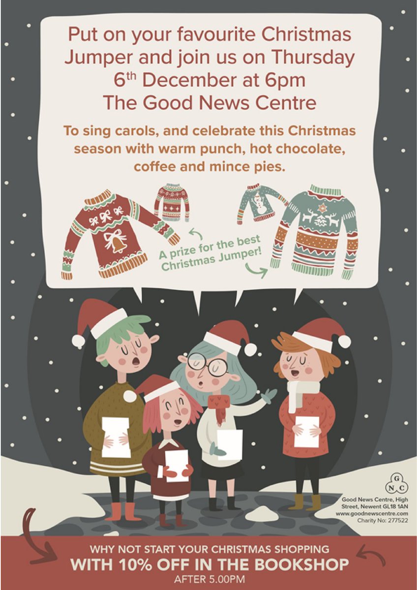 GoodNewsCentre's tweet photo. 🌲Get in the spirit of Christmas, and join us at the Good News Centre Newent  on the 6th December🌲 https://t.co/QPkySUdKS3