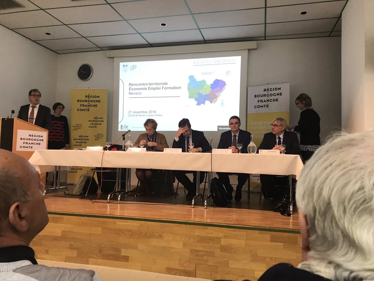 YvesHutin's tweet photo. Cet après midi rencontre territoriale #emploi #formation au lycée agricole de #challuy en présence de Mmes @MarieGuiteDufay @O_charretgodard , de M. Bernard schmeltz prefet de région etde M.@alainlassus président du @DEPARTEMENT_58 https://t.co/NW9LdYFnUi