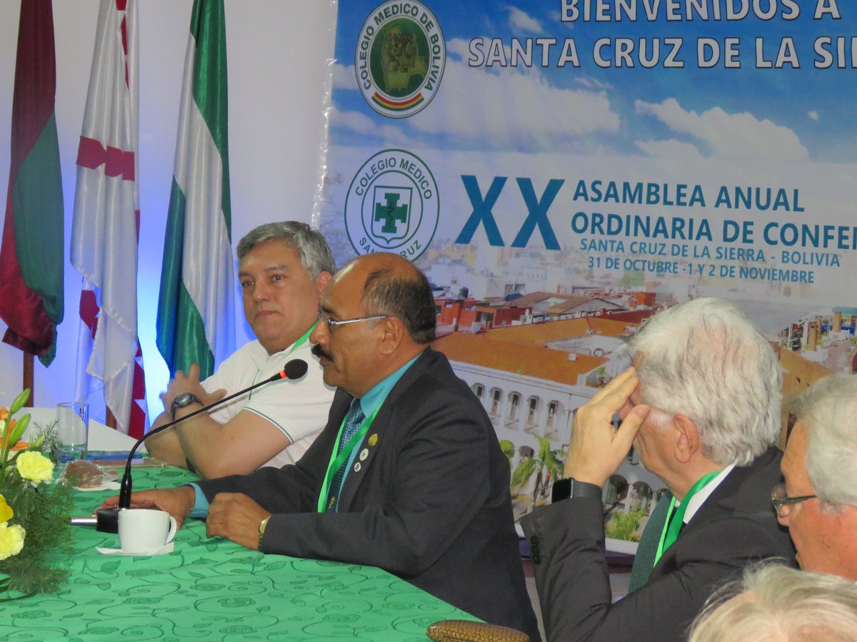 LaMarcaBolivia's tweet photo. El Dr. Aníbal Cruz Senzano #MarcaBolivia, elegido Presidente de la Confederación Médica #Latinoiberoamericana y del Caribe @CONFEMEL #CONFEMEL, es la organización médica que agrupa al 25% de los #médicos del Mundo @medwma #OrgulloBoliviano #Bolivia @LaMarcaBolivia #Iberoamerica https://t.co/0GHcYVCf2M