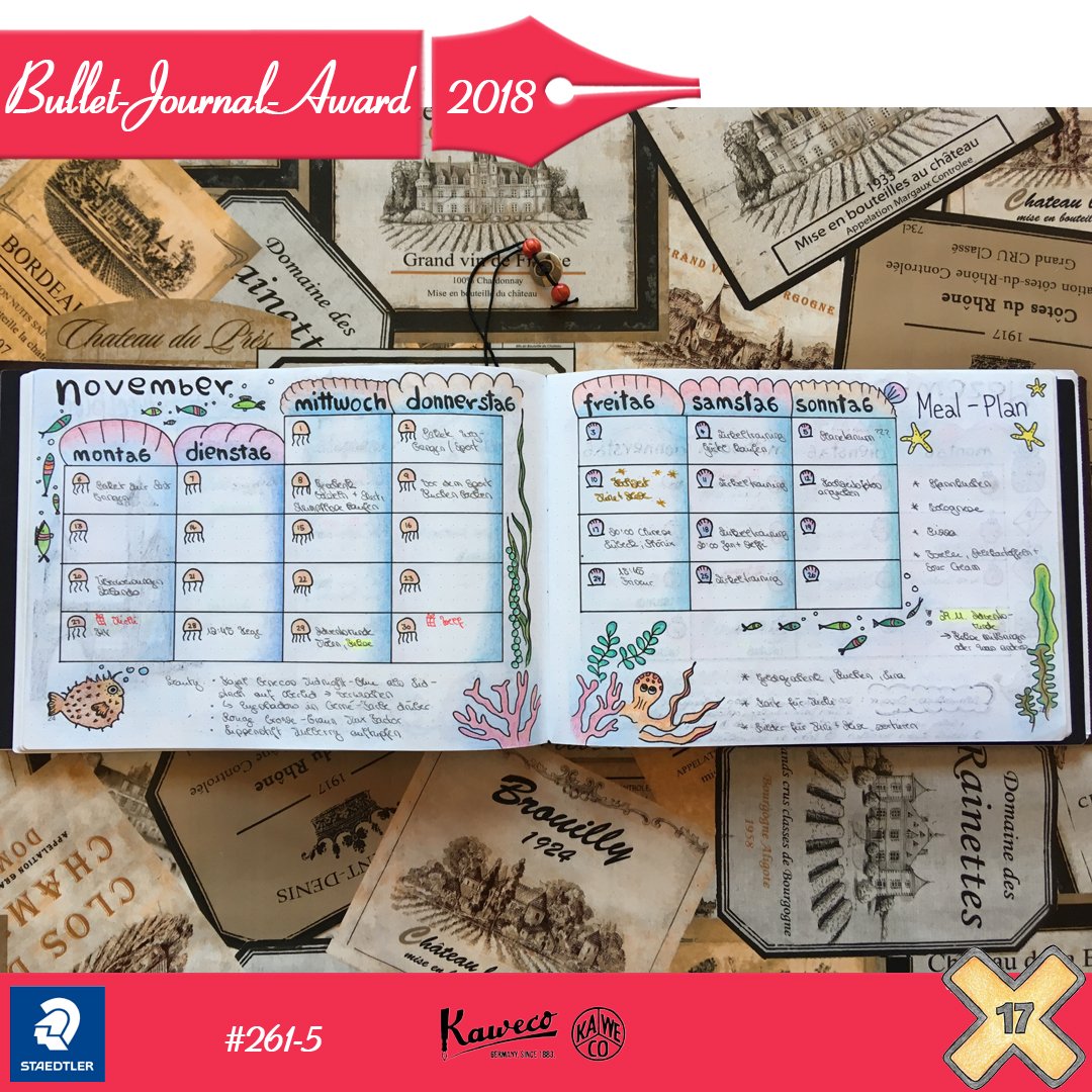 Bullet Journal Award 2018
#bujoaward2018 
Mehr Infos unter bulletjournal.x17.de
#bulletjournal #bujo #bulletjournaldeutschland #bulletjournalsetup #bujosetup #bujoweek #bujomonthly #bulletjournal #bulletjournaling #bulletjournalist #studygram #bulletjournalingcommunity