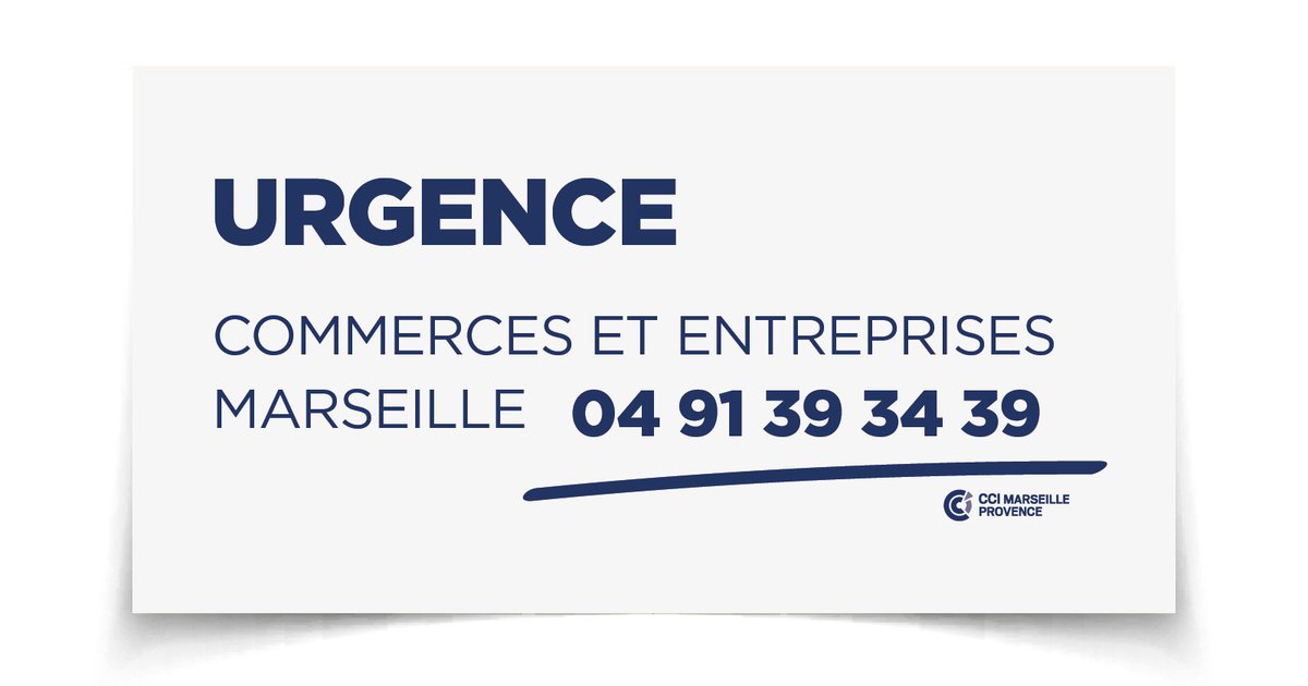 CCI_AMP's tweet photo. Votre #commerce ou #entreprise est impacté par un arrêté préfectoral d’évacuation à #Marseille ? Contactez-nous !
Un guichet unique est à votre disposition pour faciliter le traitement de vos demandes et mobiliser toutes les aides administratives. https://t.co/CTmlRAzGgV
#urgence https://t.co/xI3lpsD7xk