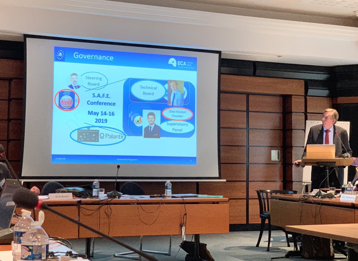 RSpuerk's tweet photo. Bert Bonke of @VNVPresident giving a presentation on @eu_cockpit involvement in the process of making aviation even safer through #data4safety https://t.co/wn4oMjnUfO