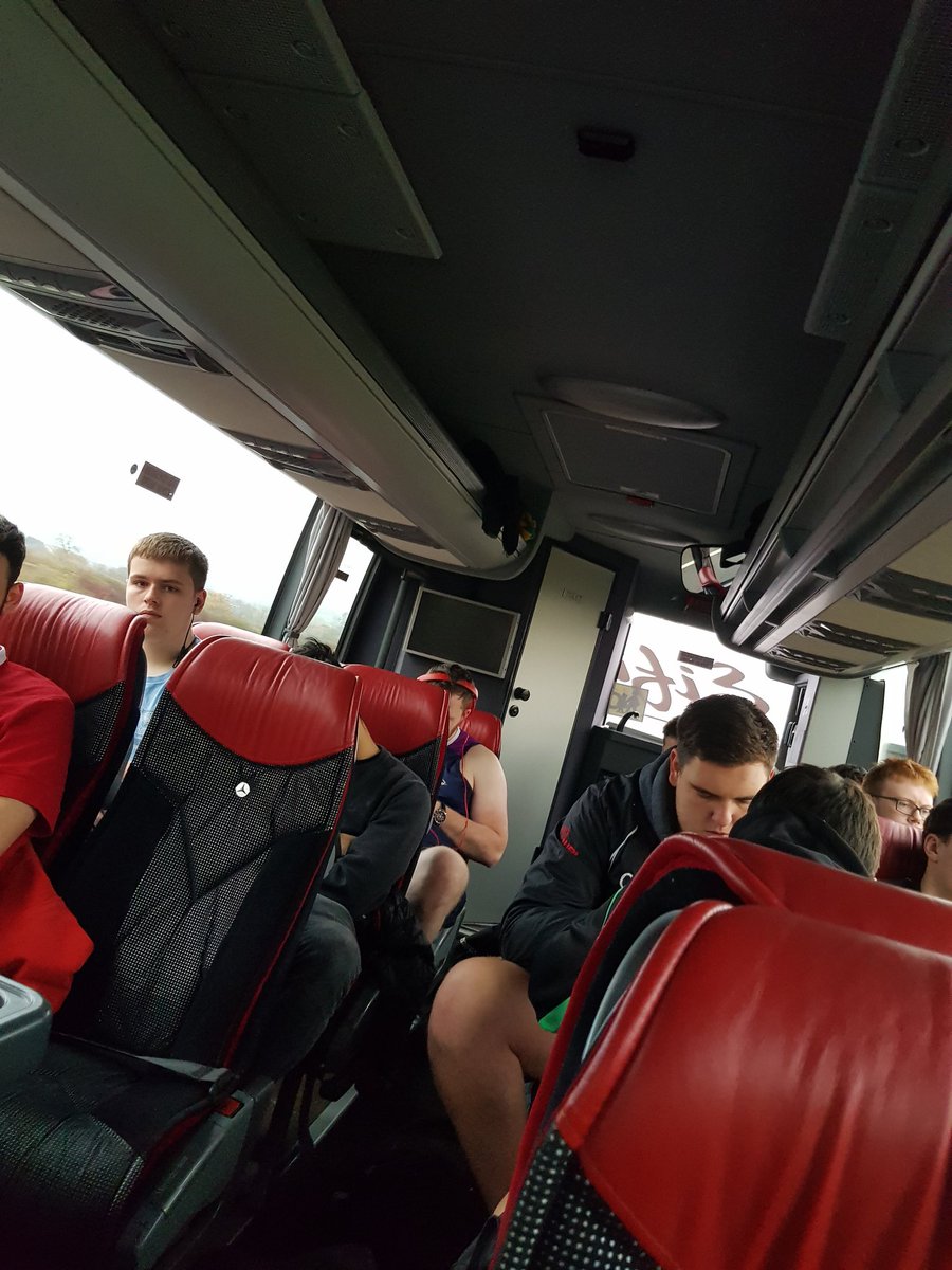 Headphones on as the boys head to UClan away. Excited for a tough game ahead.