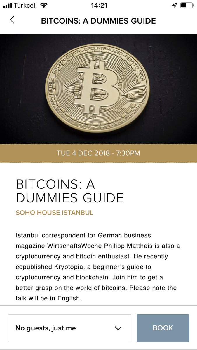 PhilippMattheis's tweet photo. Honoured to speak on #bitcoin and #kryptopia at @SohoHouse Istanbul https://t.co/TgeO7jCINQ