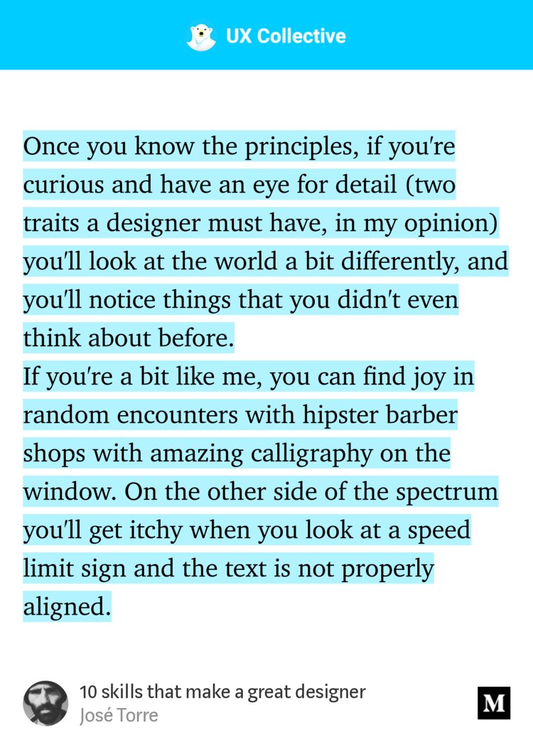 tgoborges's tweet photo. "10 skills that make a great designer" - @zecarlostorre https://t.co/So4ktj9WbJ https://t.co/K7aSuv5Y0Z