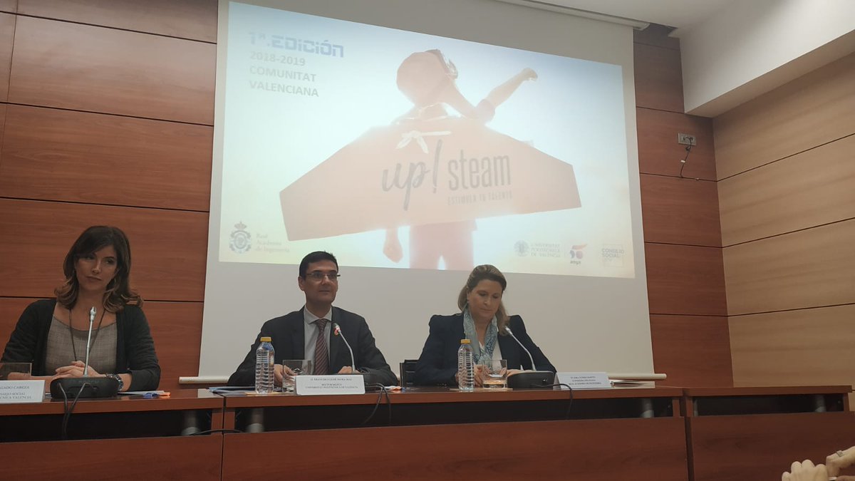 Pasamos de las musas al teatro, Up! STEAM arranca en Valencia con el objetivo de animar a los niños, niñas y jóvenes valencianos a estudiar #Ingenieria, gracias al <a href="/CSocialUPV/">Consejo Social UPV</a>, <a href="/UPV/">Universitat Politècnica de València</a> y @AmigosIng .