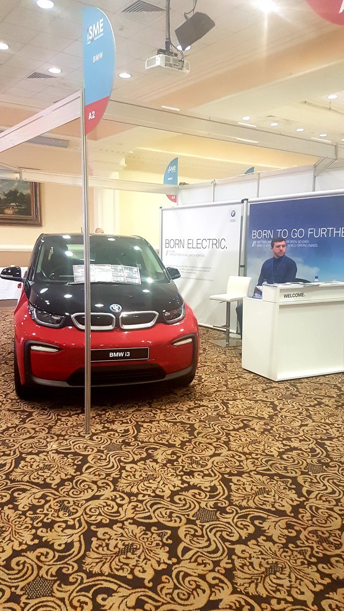 conlansbmw's tweet photo. Today we are at the #ISMEThink25 @isme_ie displaying the stunning BMW i3 with @BMWireland. Come take a look at the i3 (Stand A2) and our 191 offers #Conlans #BMW #Ultimate #WithinReach #DecisionMade https://t.co/MwAAYGmpj4
