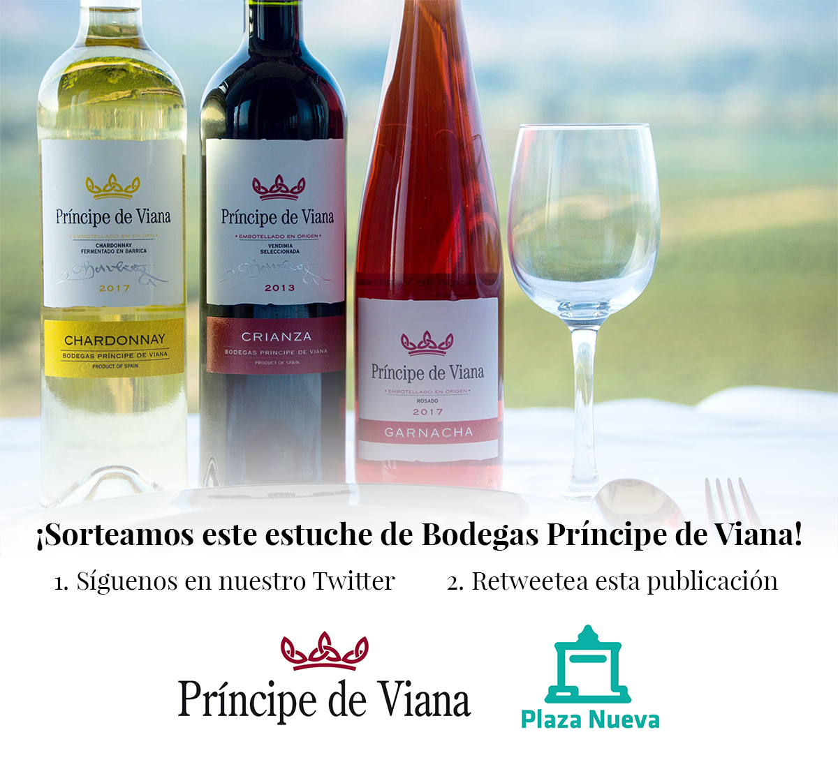 PlazaNueva's tweet photo. 🍀 #SORTEOSPN | ¿Con quién tomarías estas botellas de vino? Díselo.

➡️ Sigue a @PlazaNueva 

➡️ Retwettea esta publicación

⏲ Este viernes 23 a las 13:30 horas diremos el nombre del ganador/a https://t.co/uApFxcdMxZ
