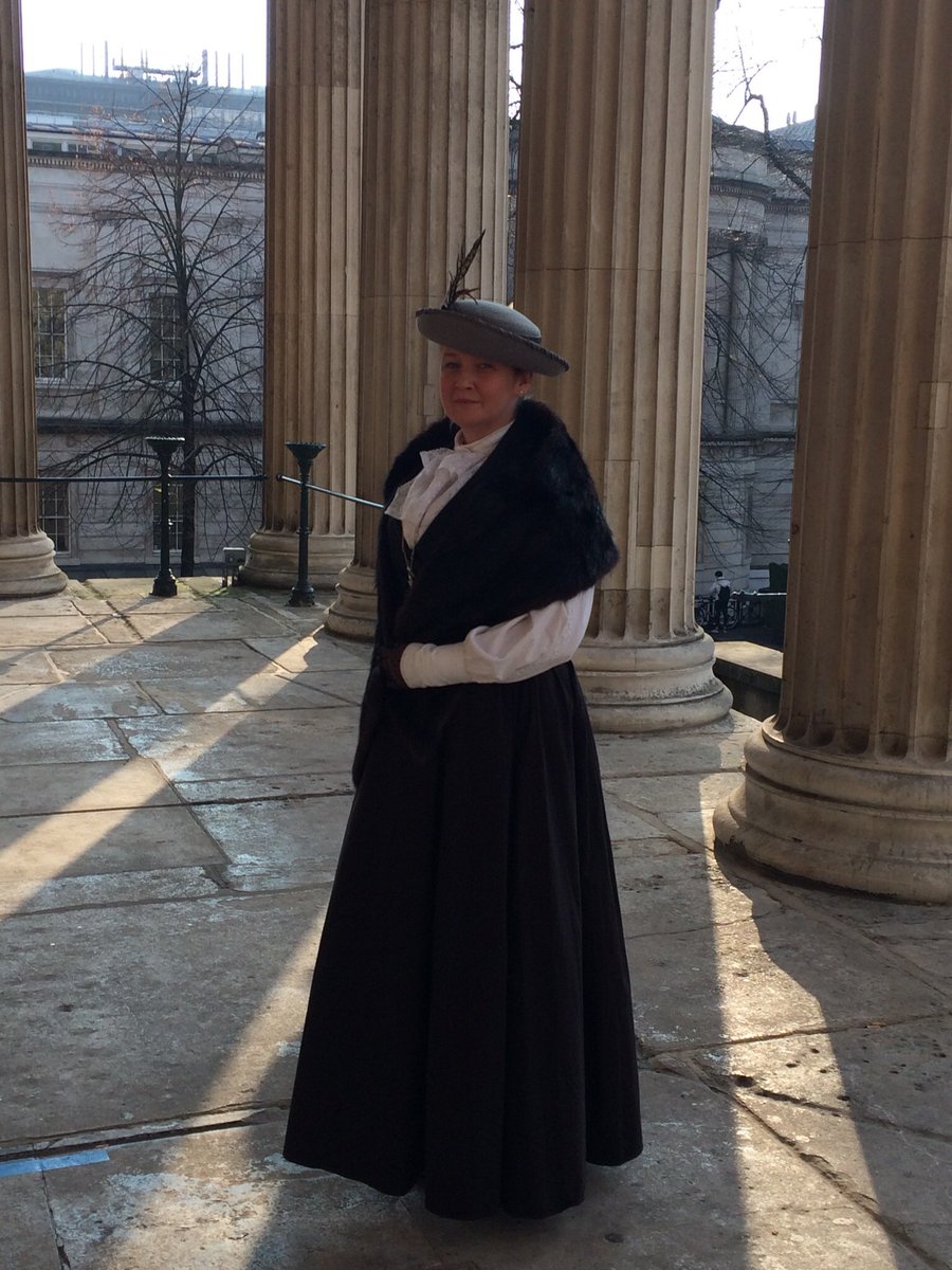Miss Rosa Morison is here <a href="/ucl/">UCL</a>! <a href="/historysmaid/">History's Maid</a> #passingin @UCL_Culture <a href="/UCLAlumni/">UCL Alumni</a>