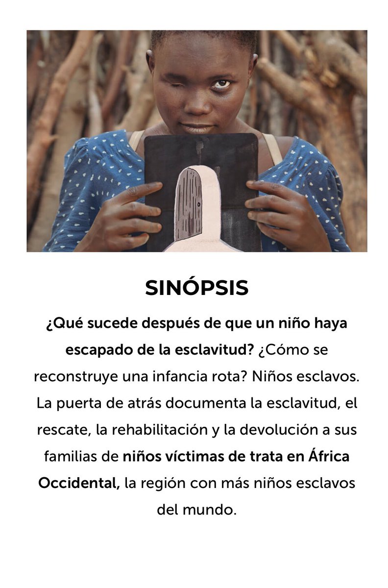 CongresoIberoa3's tweet photo. 🎥Mañana se proyectará el documental “Niños https://t.co/pLfeNoBF8H puerta de atrás “, de la #periodista Ana Palacios #infancia #Juventud https://t.co/8e7qVUsMxi