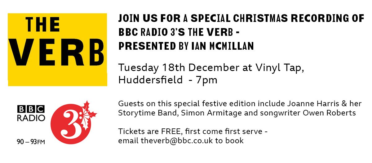 Free tickets available for our  Very Verby Christmas in Huddersfield...