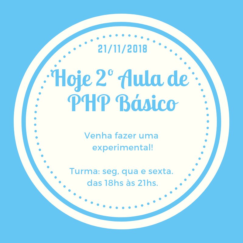 habner_psd's tweet image. Turma de PHP Básico, confira nosso conteúdo treinamentoinfoco.com.br/php-basico/
Venha fazer hoje uma aula experimental conosco!
#php 
#cursoDePhp
#cursoDeProgramacao
#cursoRecife