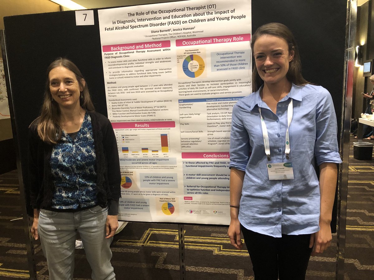 Me and Diana Barnett from <a href="/westmeadkids/">Westmead Kids</a> with our poster presentation at the <a href="/FASD2018Perth/">FASD2019Sydney</a> conference! OT’s are an important part of the team in the diagnosis, intervention and education of FASD <a href="/otaust/">OTA</a> <a href="/NOFASDAustralia/">NOFASD Australia</a>